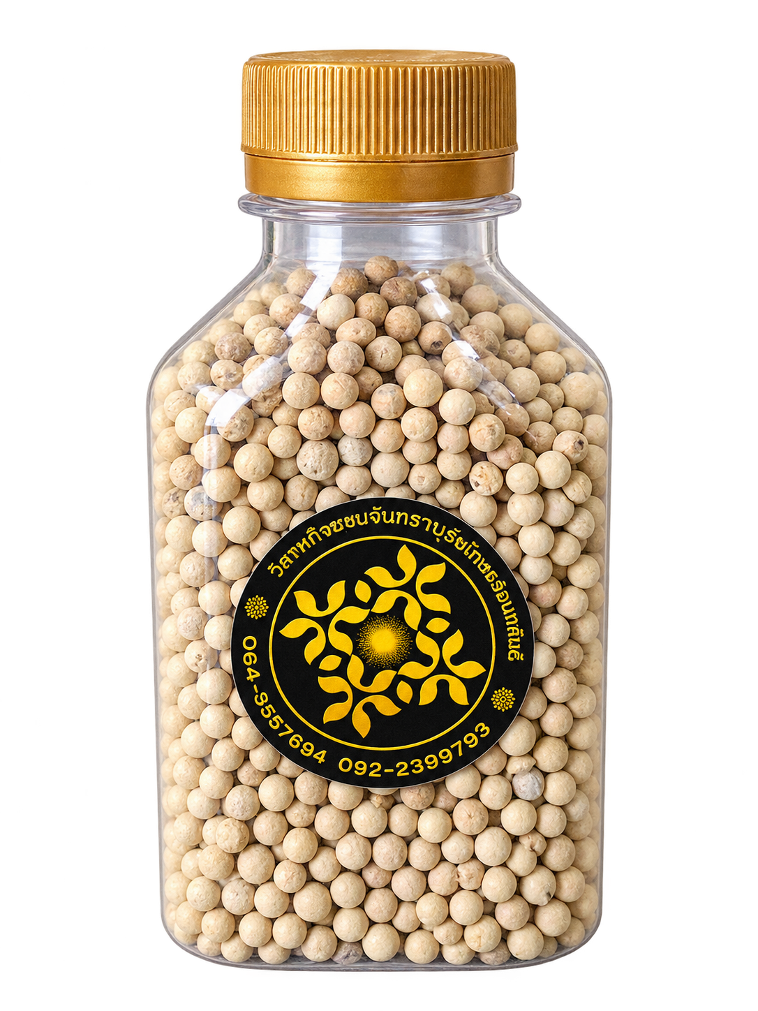พริกไทยขาวเมืองจันท์แท้ คัดพิเศษเกรดส่งออก (Chanthaburi White Pepper 100g)